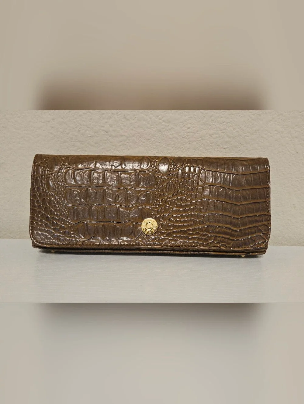 ISAAC MIZRAHI brown Clutch